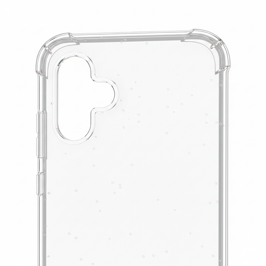 Mobeen Clear Cover Galaxy A26 5G – Detailansicht verstärkte Ecken und Kameraausschnitt