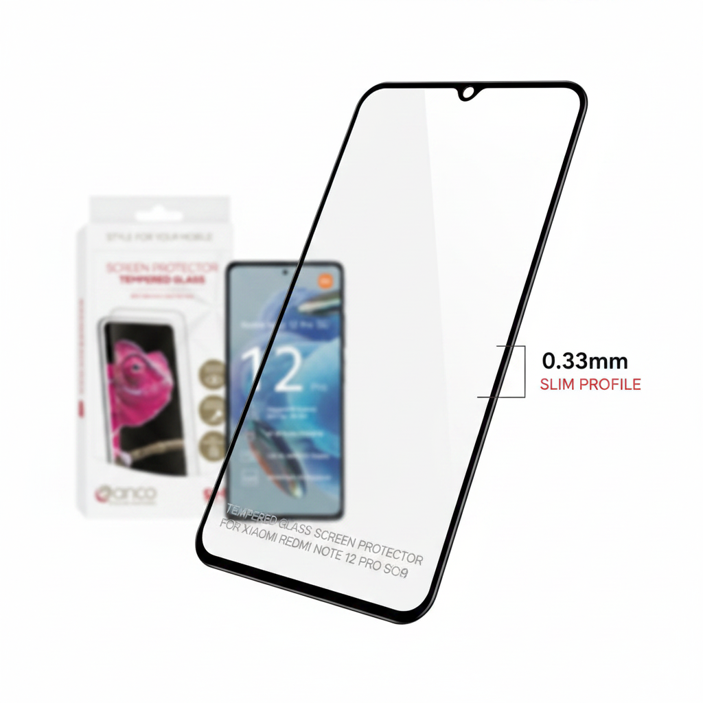 anco Panzerglas Redmi Note 11 Pro 12 Pro – Schrägansicht 0,33 mm