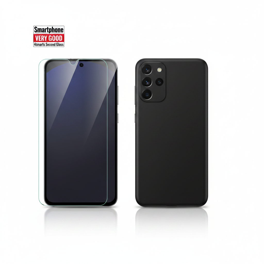 4smarts Second Glass S25 FE Bundle mit Hülle – Komplett-Schutz Set