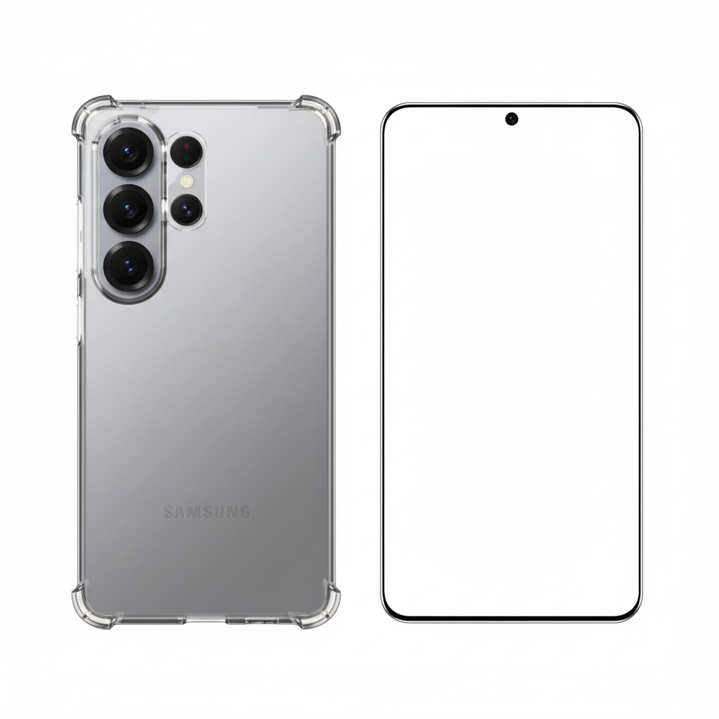 Google Pixel Hülle transparent Shockproof Bundle mit Panzerglas