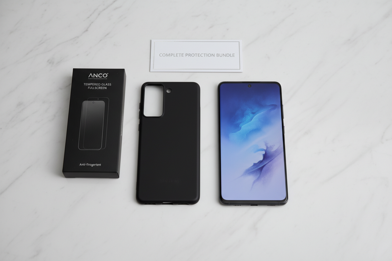 anco Tempered Glass Fullscreen S26 - Bundle