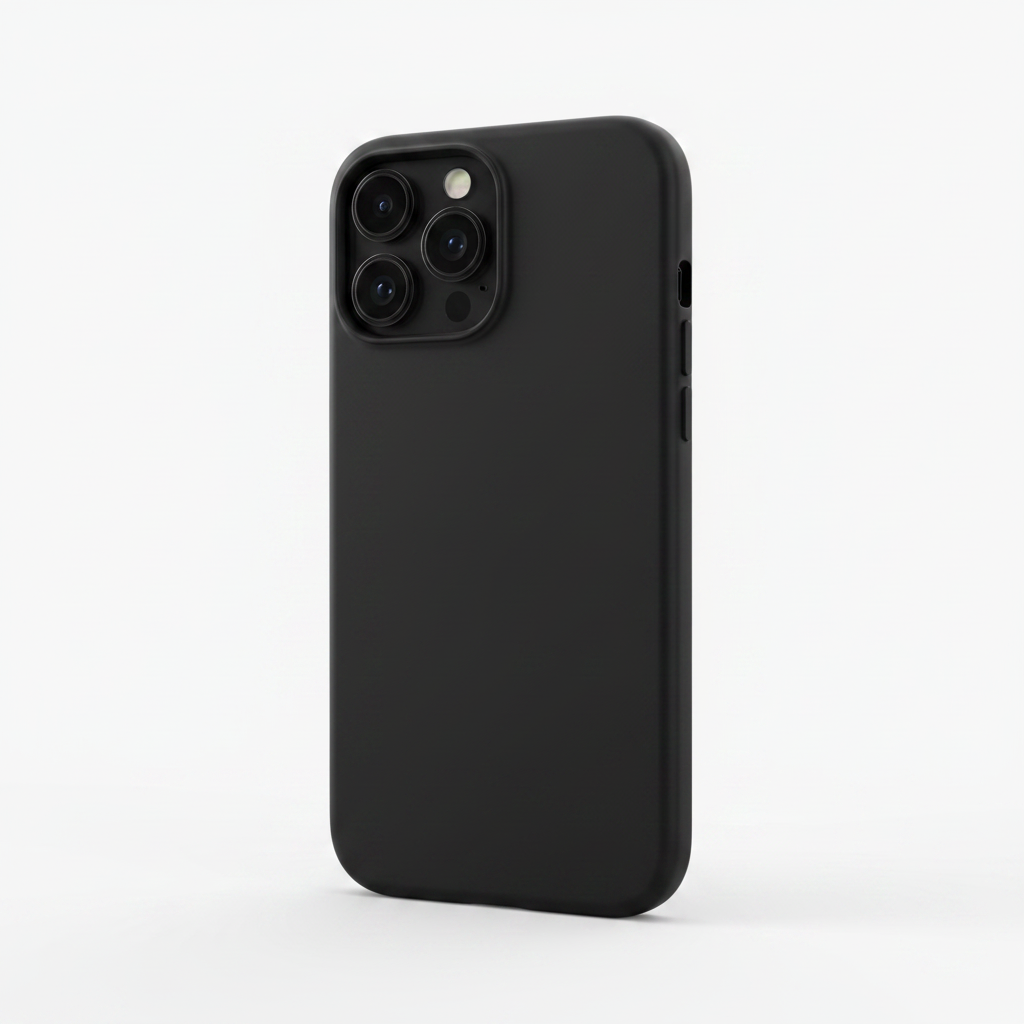 anco Liquid Silicone Case in Schwarz auf Apple iPhone 14 Pro Max – matte Soft-Touch Oberfläche