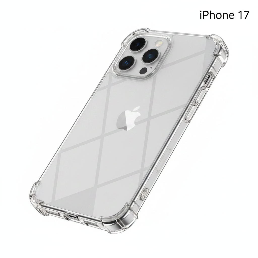 okkes AIR TPU Case iPhone 17 Schrägansicht