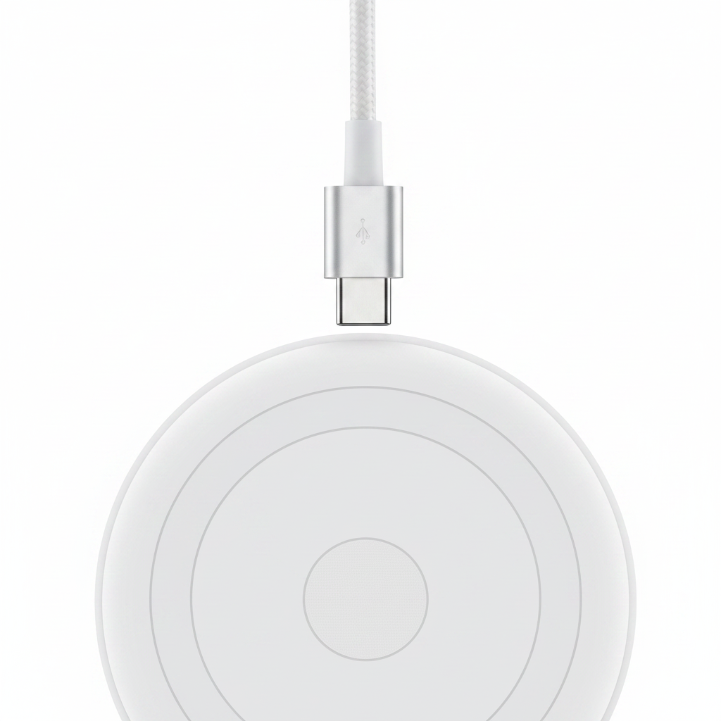 Apple MagSafe Charger – Detailansicht Magnetring und USB-C Connector