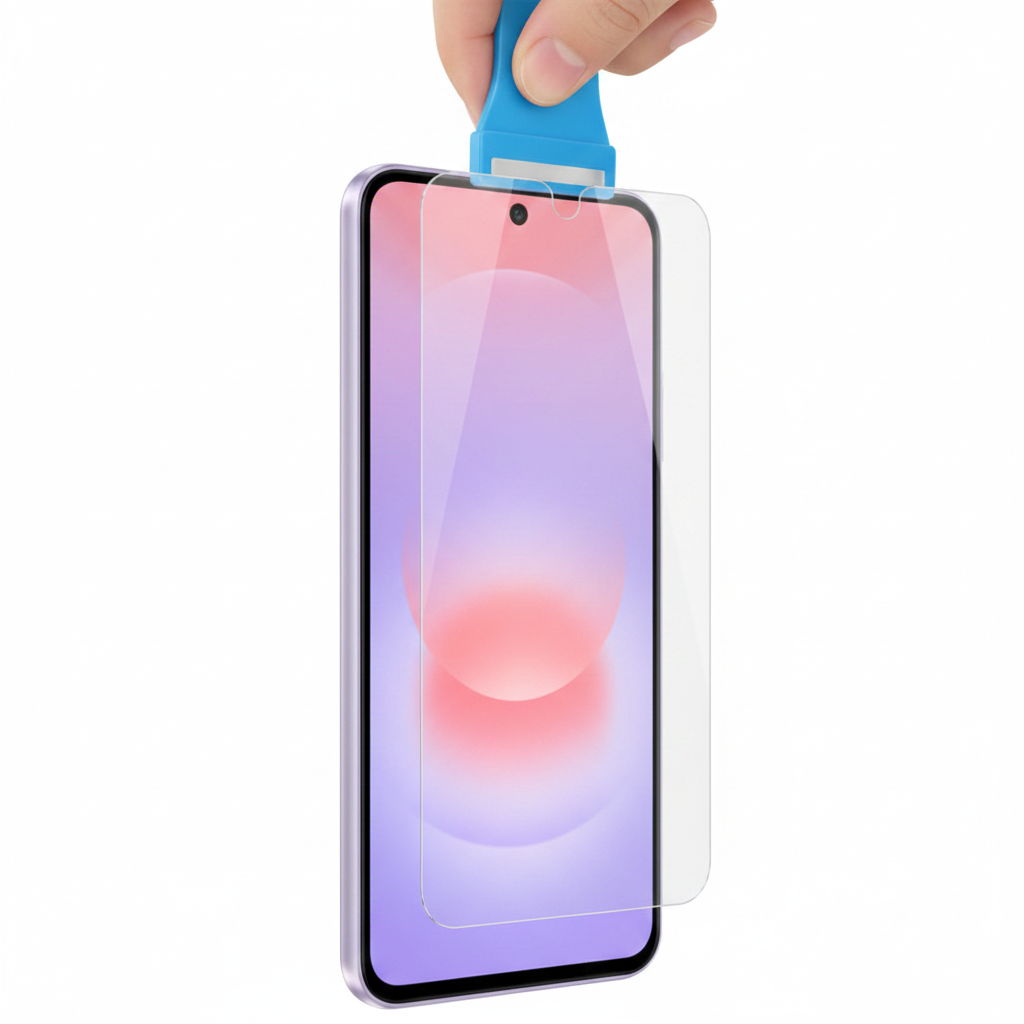 Samsung Screen Protector Galaxy A37 5G Montage mit Applikator