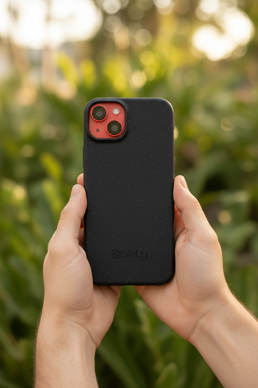 anco Bioly Case iPhone 14 Plus Lifestyle Foto Natur