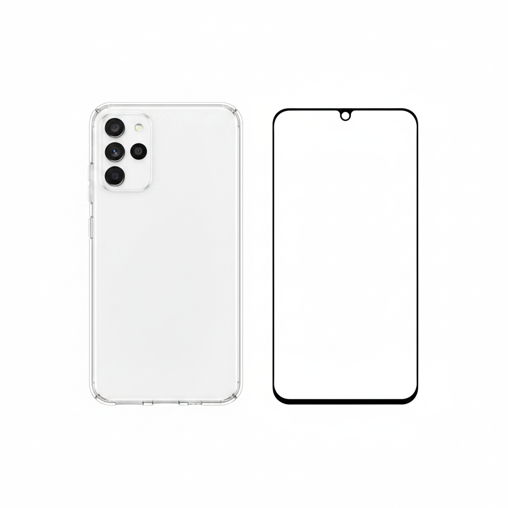 Samsung Clear Case Galaxy A25 – Bundle mit Panzerglas