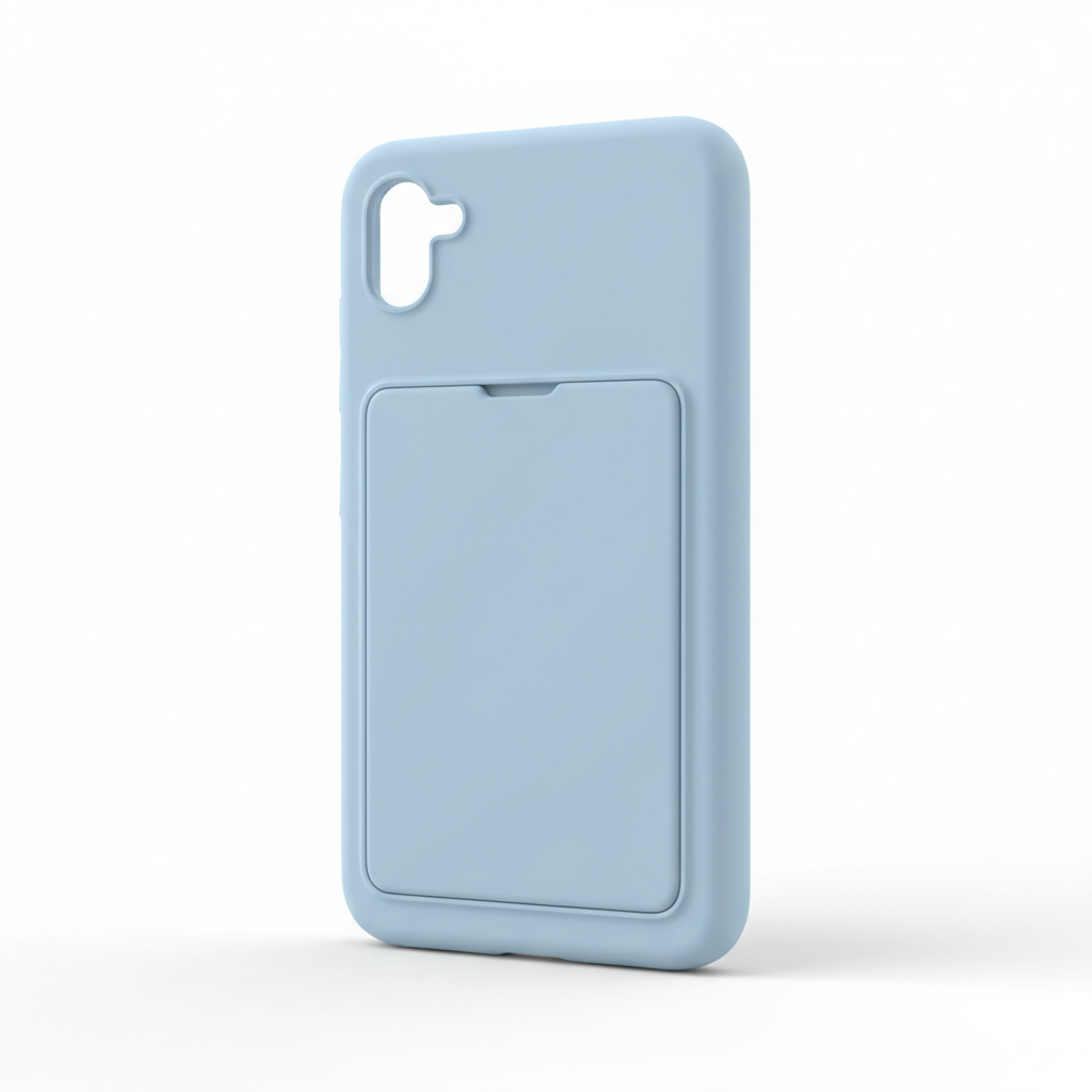 Samsung Card Slot Case Galaxy A26 5G Blau – Hauptbild weißer Hintergrund