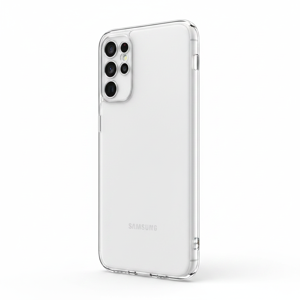 Samsung Clear Case Galaxy A25 Transparent – Schrägansicht
