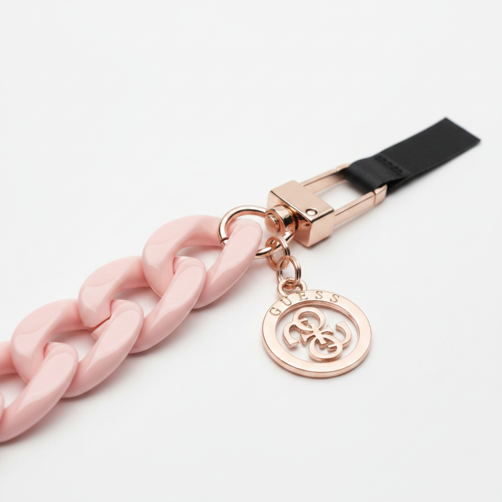 Guess Universal Wrist Chain Hand Strap – Detail Tether Patch & Clip