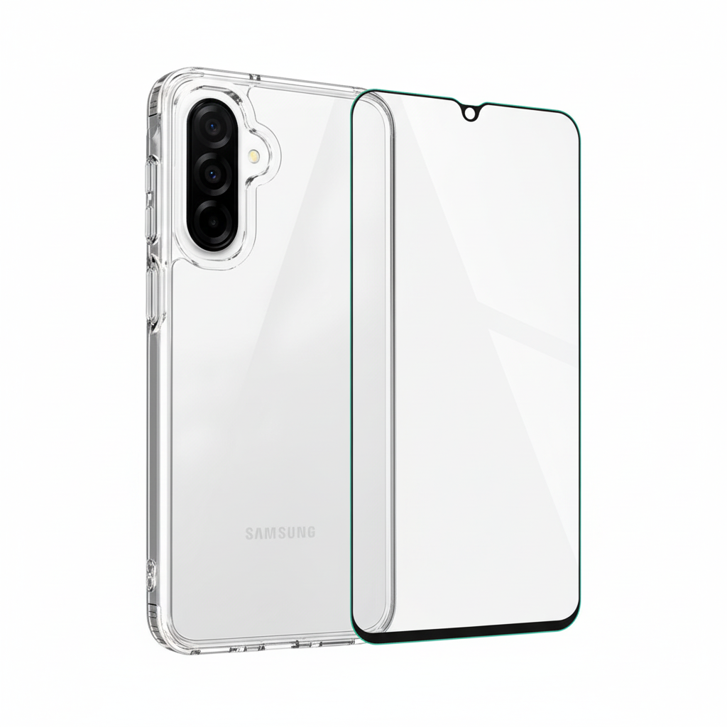 OKKES Jump Plus Case Galaxy A17 5G – Bundle mit Panzerglas