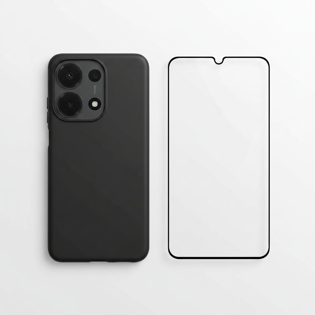 Xiaomi Original TPU Cover Redmi Note 13 Pro 4G Bundle mit Panzerglas