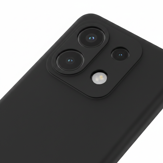 Detailansicht matte Textur und Kameraausschnitt anco Dark Case Redmi Note 13 5G