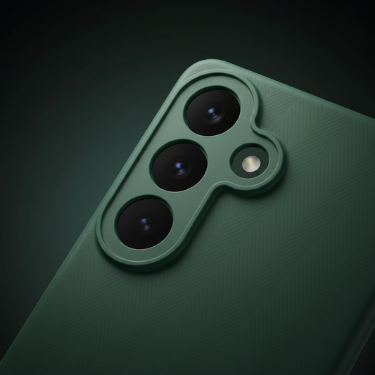 anco TPU Case S26 – Detailansicht matte Textur und Kamera-Ausschnitt