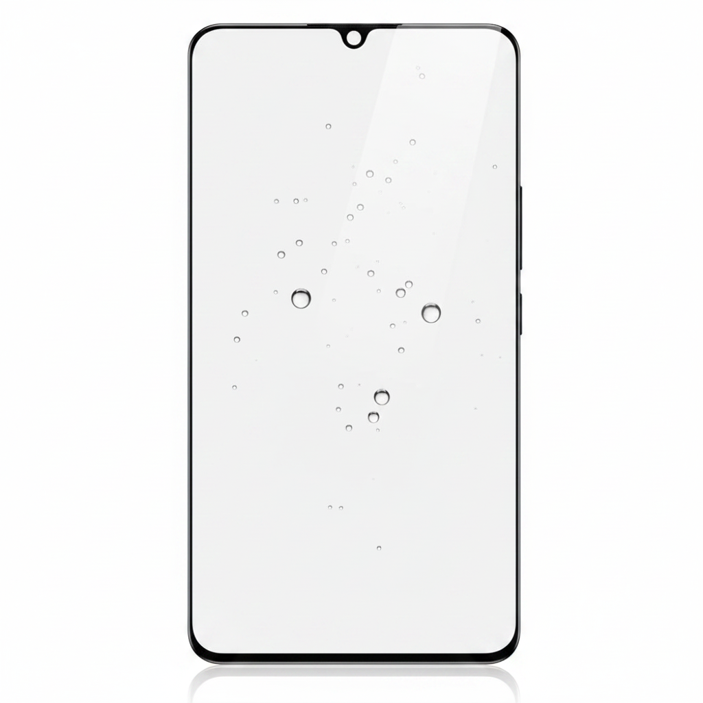 Displayschutzglas Makro Detailaufnahme