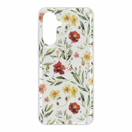 anco Flower Case Galaxy A17 – Frontal Blumenprint