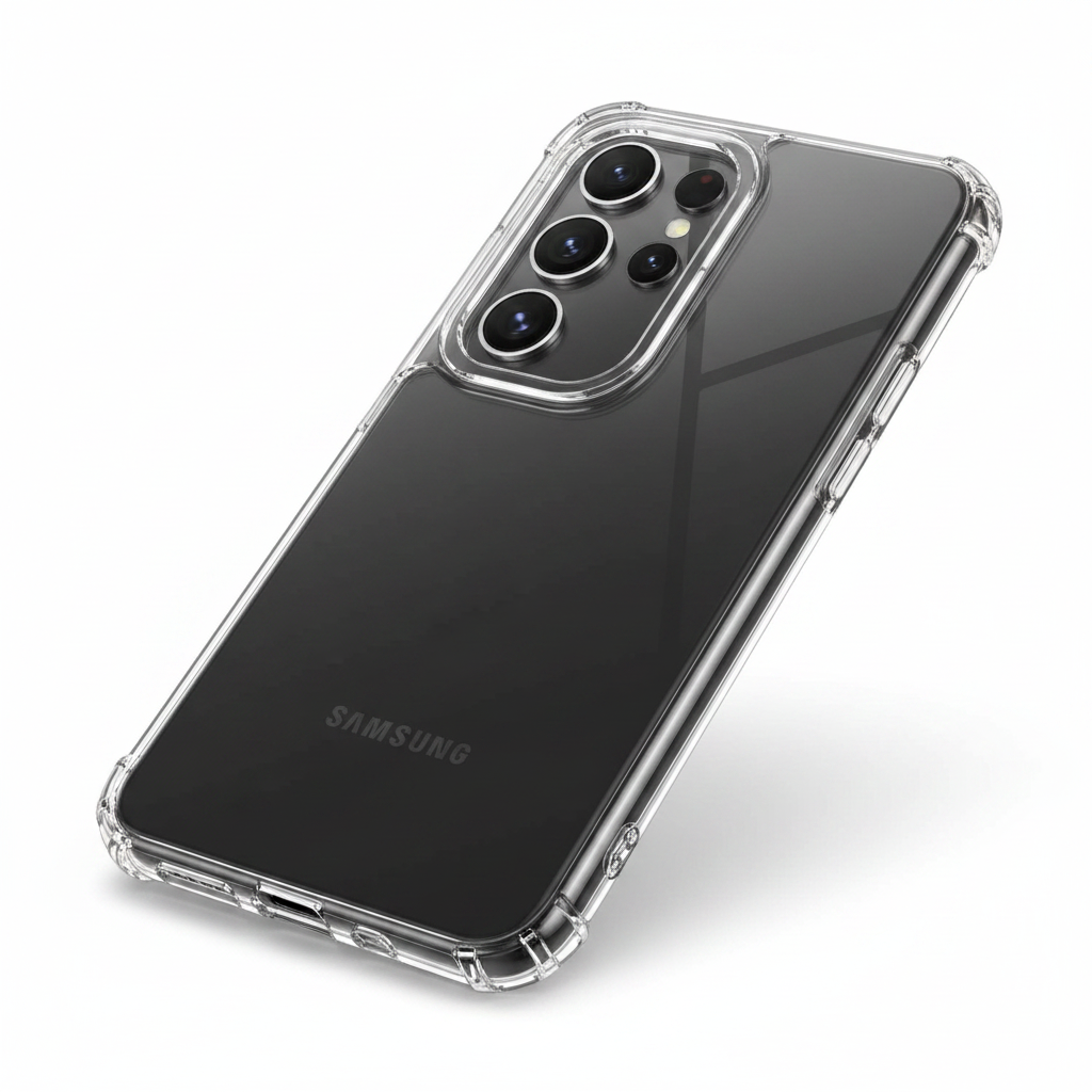anco Super Slim Case Samsung Galaxy S25+ – Schrägansicht 3/4 Perspektive