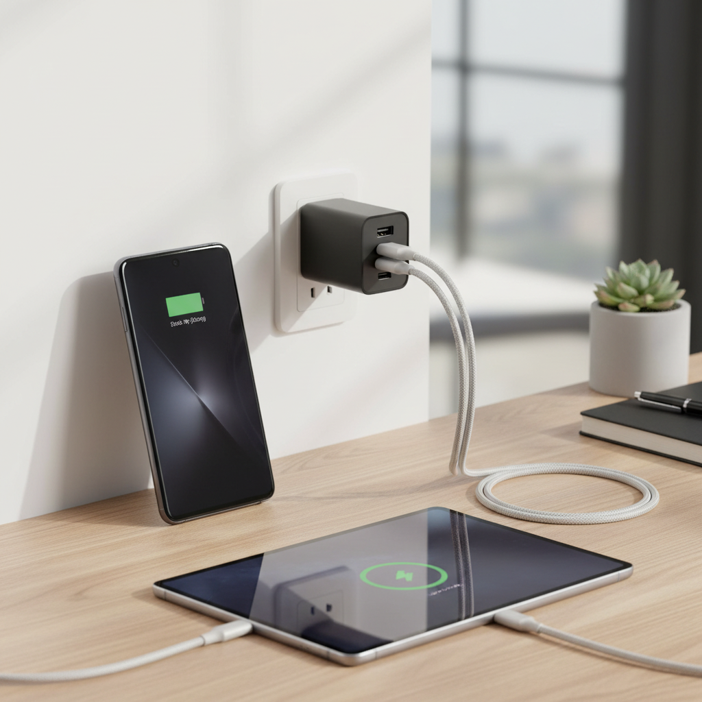 Samsung 50W Duo Wall Charger USB-C – Lifestyle