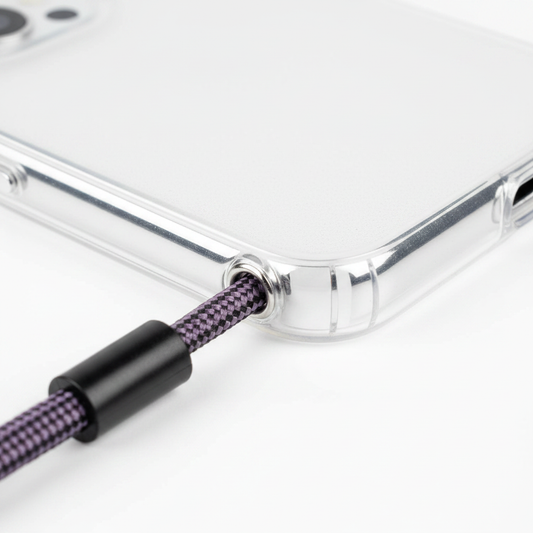 anco Lanyard Case – Detailbild Öse & Lanyard-Mechanismus