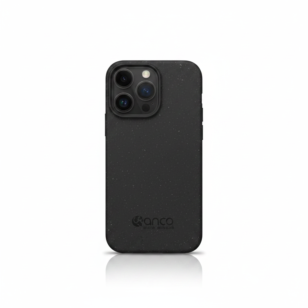 anco Bioly Case iPhone 14 Pro Schwarz – Nachhaltige Bio Hülle
