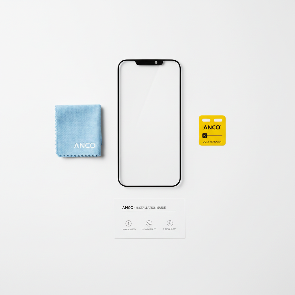 anco Fullscreen Panzerglas Apple iPhone 15 Pro Max – Lieferumfang