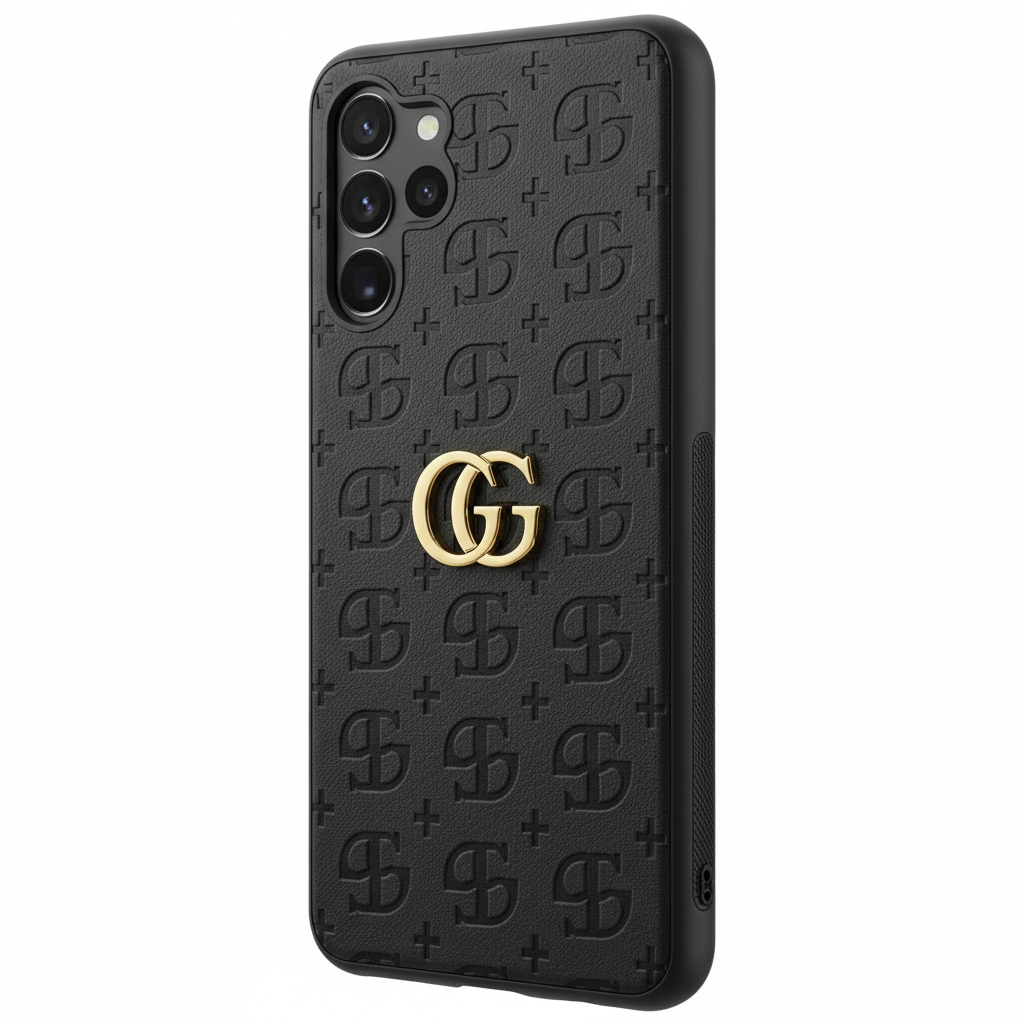 Hauptbild – Guess PU 4G Metal Logo Case Galaxy S25 Edge Schwarz