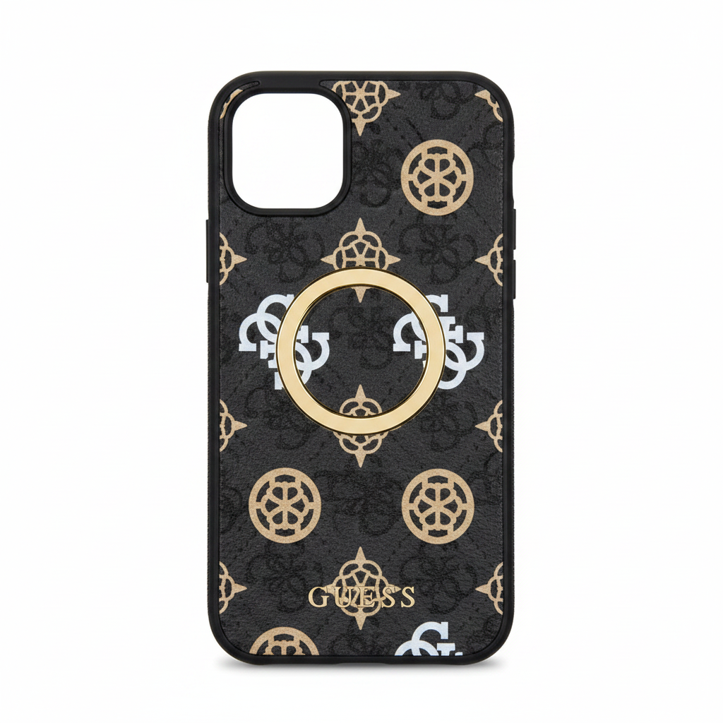 Guess 4G Peony Pattern MagSafe Case iPhone 16e / 17e – Frontansicht