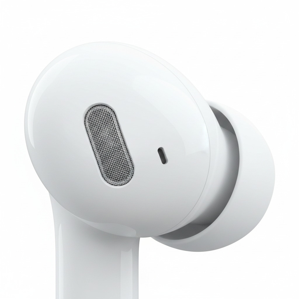 Xiaomi Redmi Buds 6 Active – Detailansicht Treiber und Mikrofon