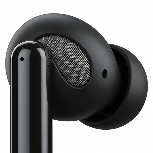 Xiaomi Redmi Buds 6 – Detailansicht Treiber und Mikrofon