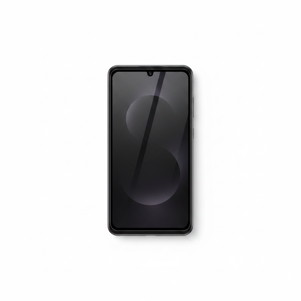 anco 9H Fullscreen Panzerglas Samsung Galaxy S25 Edge – Lifestyle flat lay