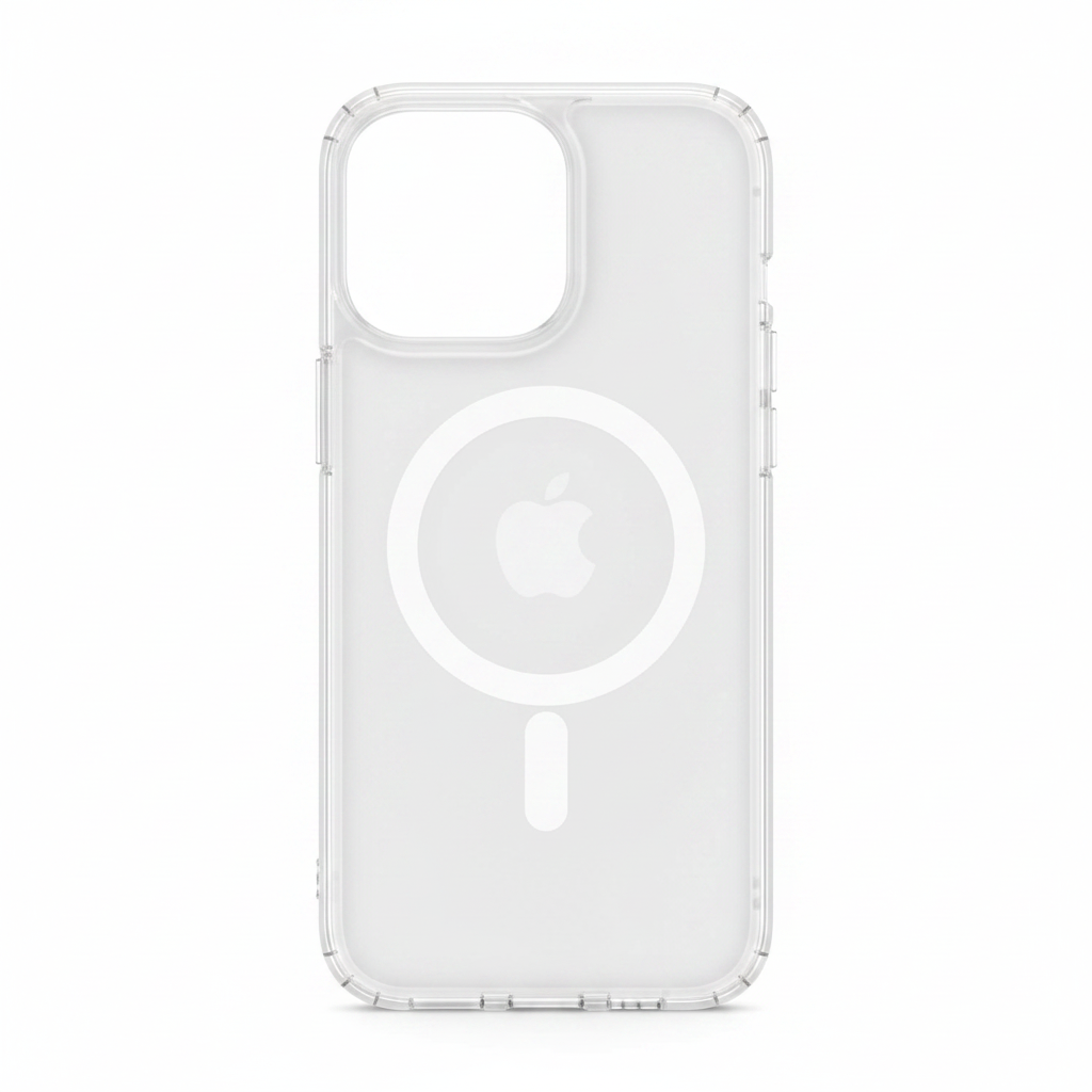 Transparente iPhone 15 Pro Max MagSafe Hülle – Frontansicht
