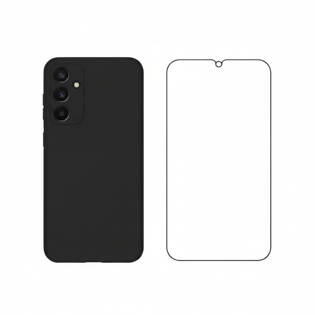 anco Dark Case Samsung Galaxy A25 5G – Bundle mit Panzerglas