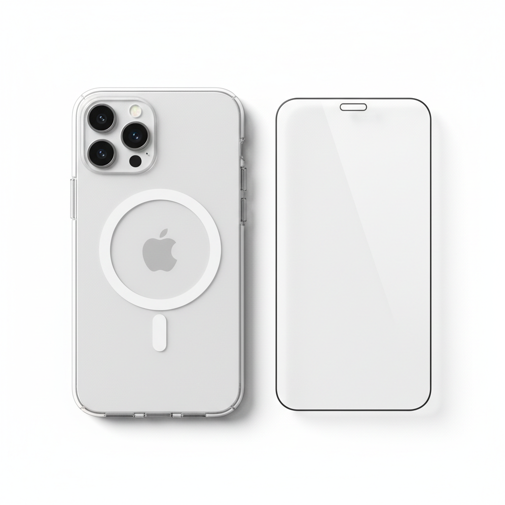 4smarts Hybrid Case Ibiza iPhone 17 – Bundle Flat Lay