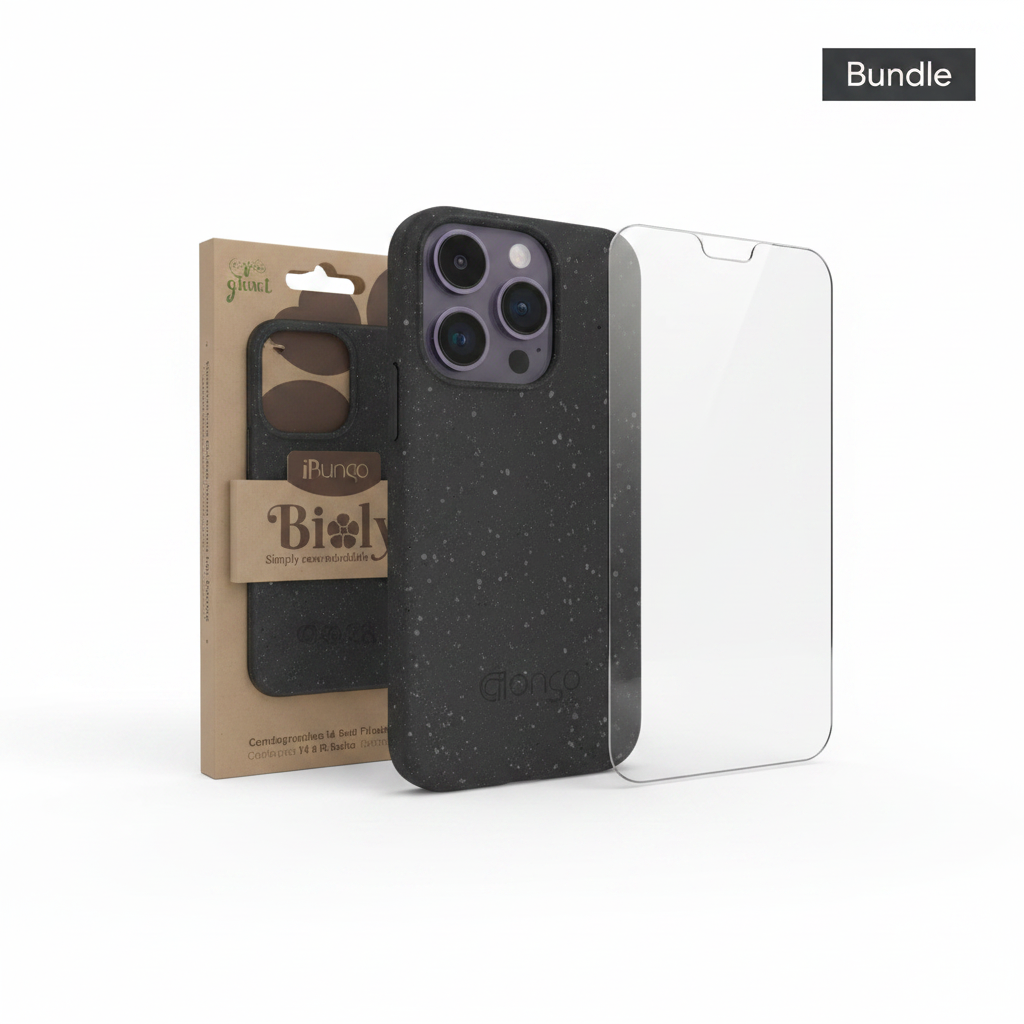 anco Bioly Case iPhone 14 Pro Bundle mit Panzerglas