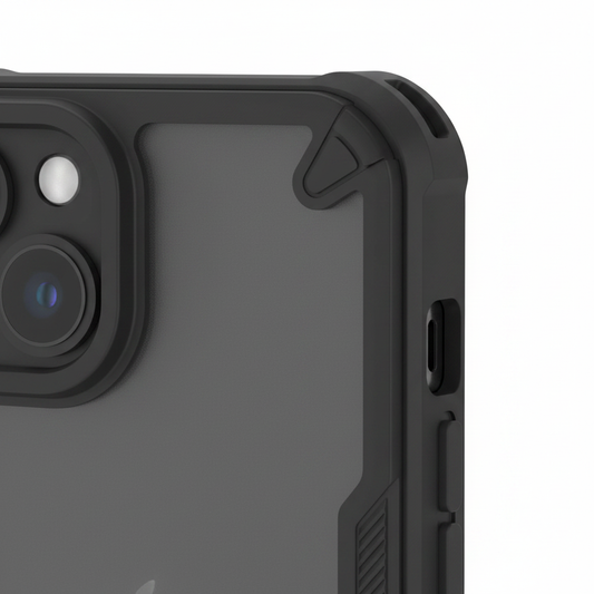 anco Protect Case – Detailbild verstärkte Ecke & Grip-Rillen