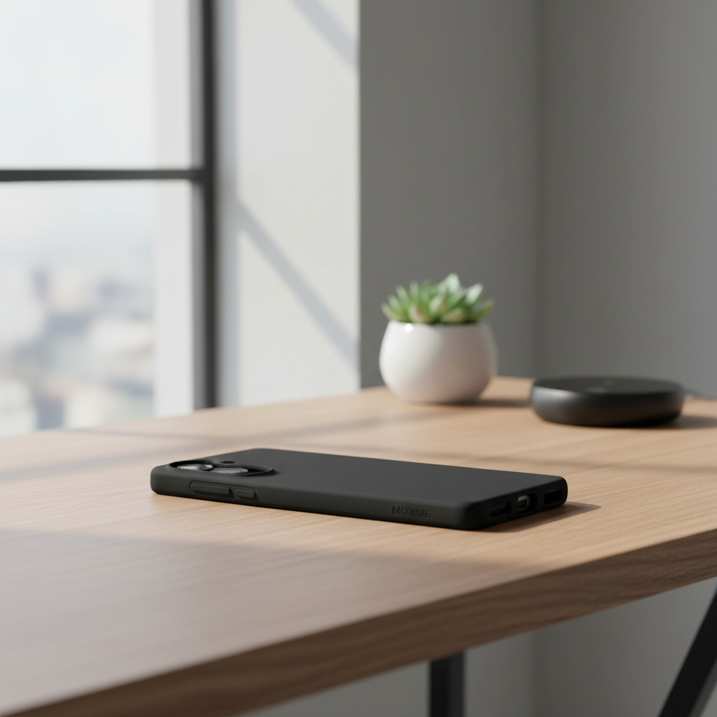 OKKES Slim TPU Hülle Samsung Galaxy S25 Edge Schwarz – Lifestyle