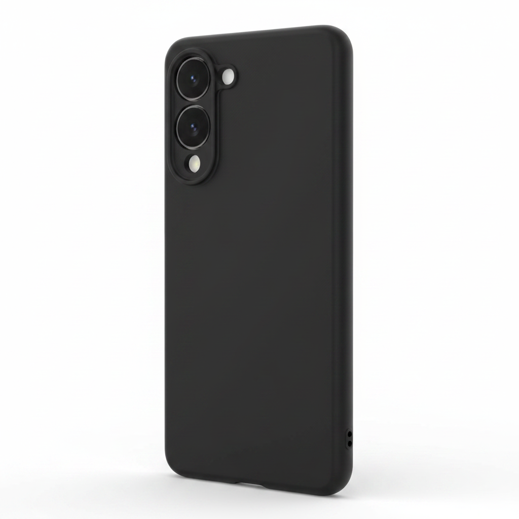 anco Dark Case Samsung Galaxy S25 Edge – Schrägansicht 3/4 Perspektive