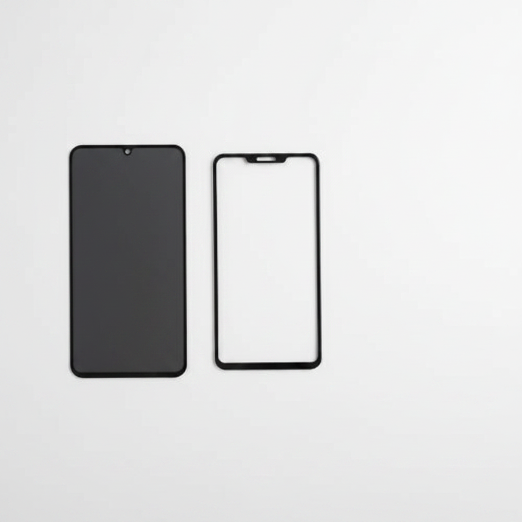 DISPLEX Privacy Glass Full Cover Samsung Galaxy S25 Edge – Flat Lay