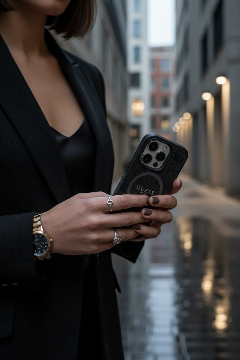 Guess MagSafe Case iPhone 16 Pro Lifestyle Foto
