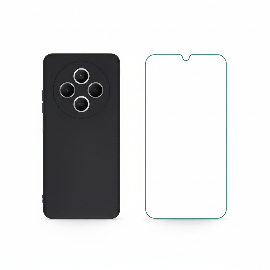 anco Dark Case Redmi 14C / A4 / POCO C75 Bundle mit Panzerglas