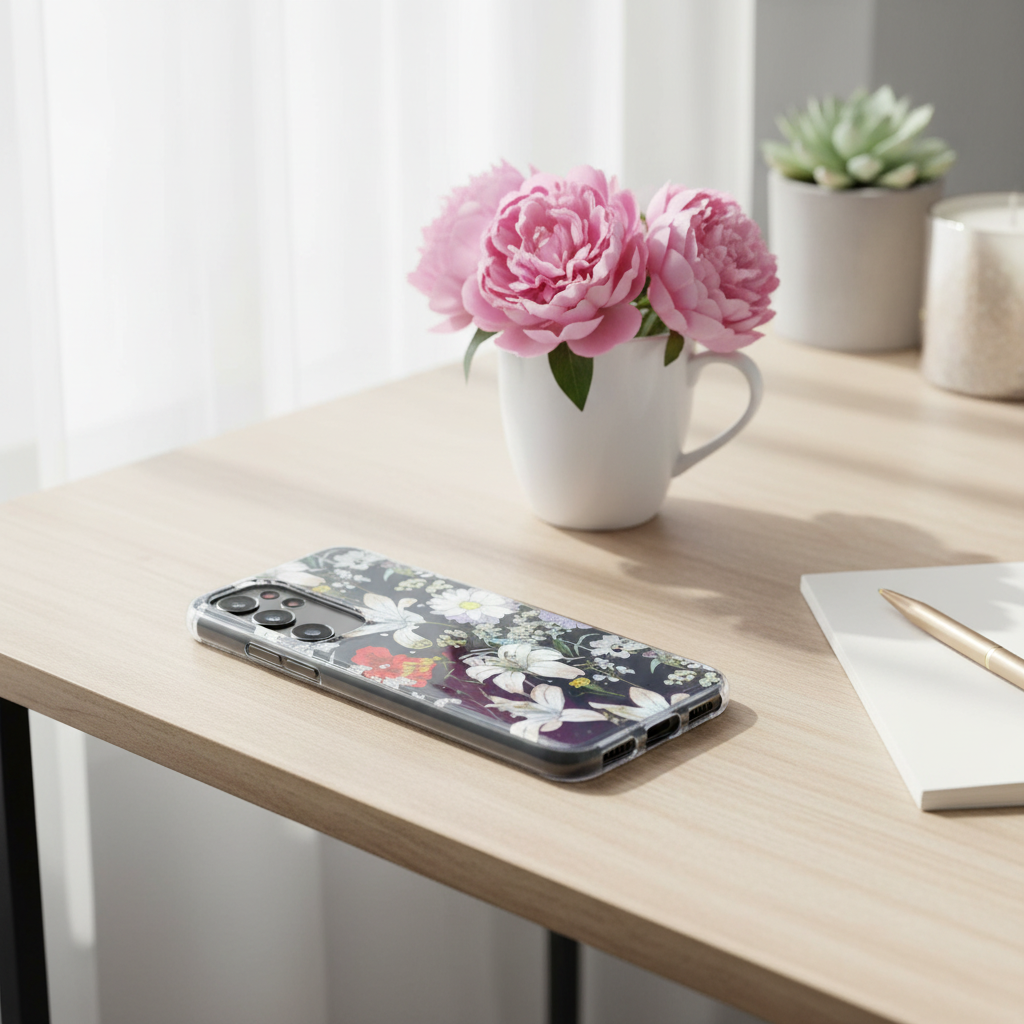 anco Flower Case Samsung Galaxy S25 – Lifestyle Blumen Design