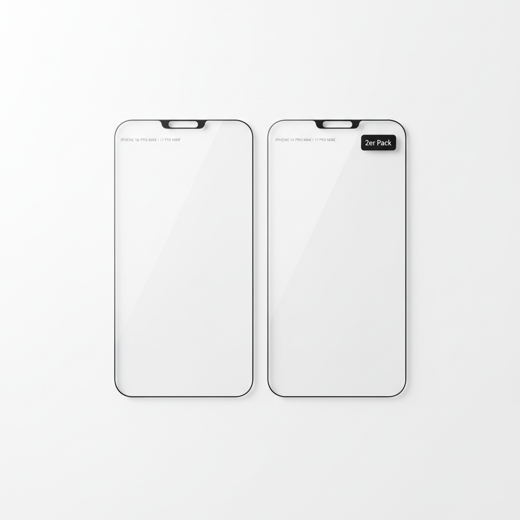 anco 9H Panzerglas Fullscreen iPhone 16 Pro Max 17 Pro Max – 2er Pack