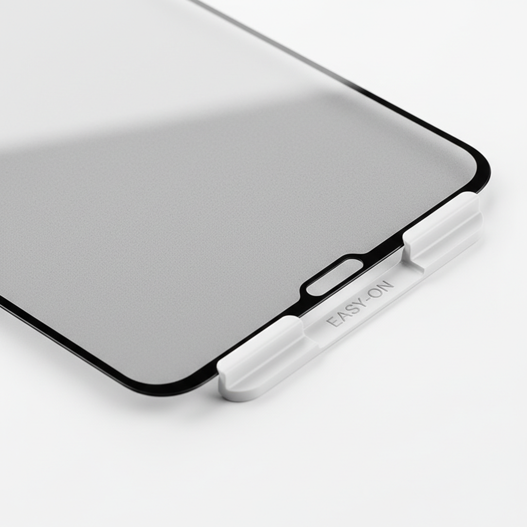 DISPLEX Premium Glass Galaxy S25 Ultra – Detailansicht matte Antireflex-Oberfläche und EASY-ON Rahmen