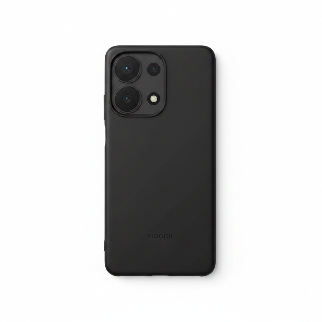 Xiaomi Original TPU Cover für Redmi Note 13 Pro 4G – Schwarz, Vorderansicht