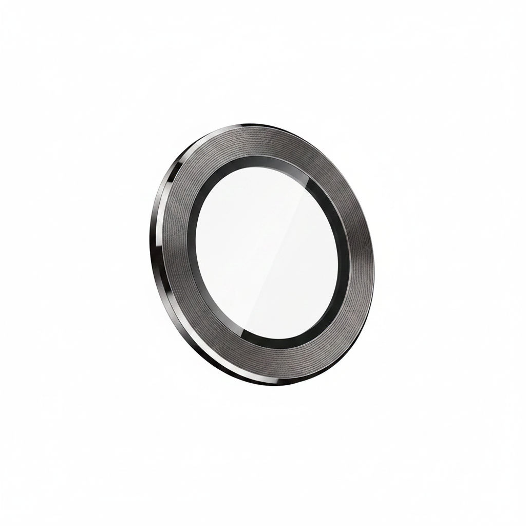 OKKES Linsenschutz iPhone 17 – Detailaufnahme Metallring & 9H Glas