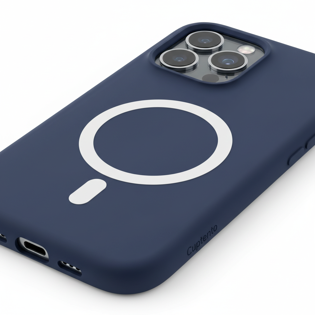 4smarts Silikon Case Cupertino iPhone 16 Pro – MagSafe Detail