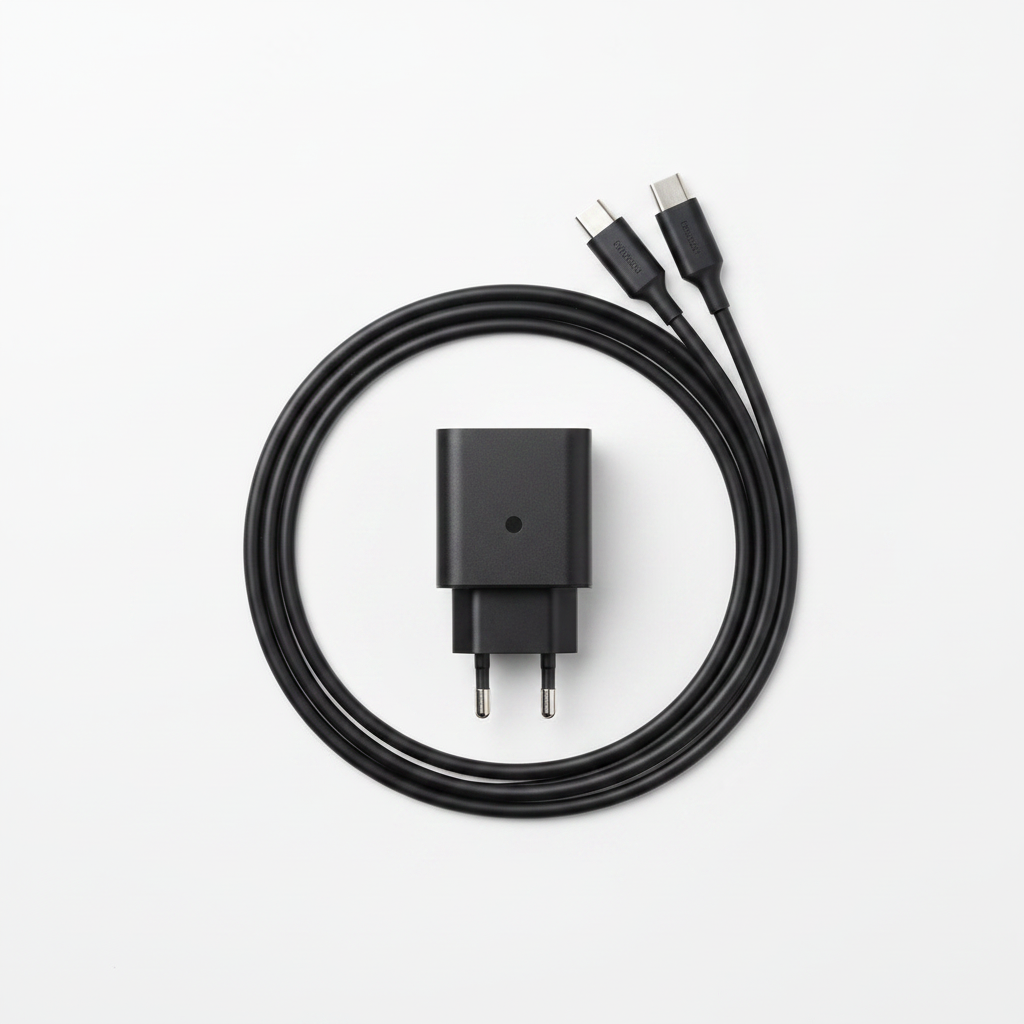 Samsung 45W Schnellladegerät USB-C – Flat Lay