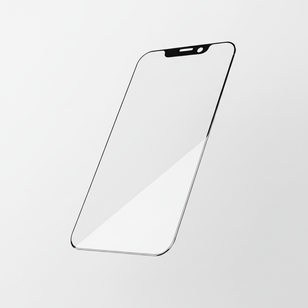 anco 9H Panzerglas Fullscreen iPhone 16 Pro Max 17 Pro Max – Schrägansicht