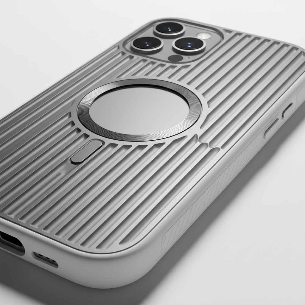 4smarts Design Case Aero iPhone 16 – Detailaufnahme Riffel-Textur