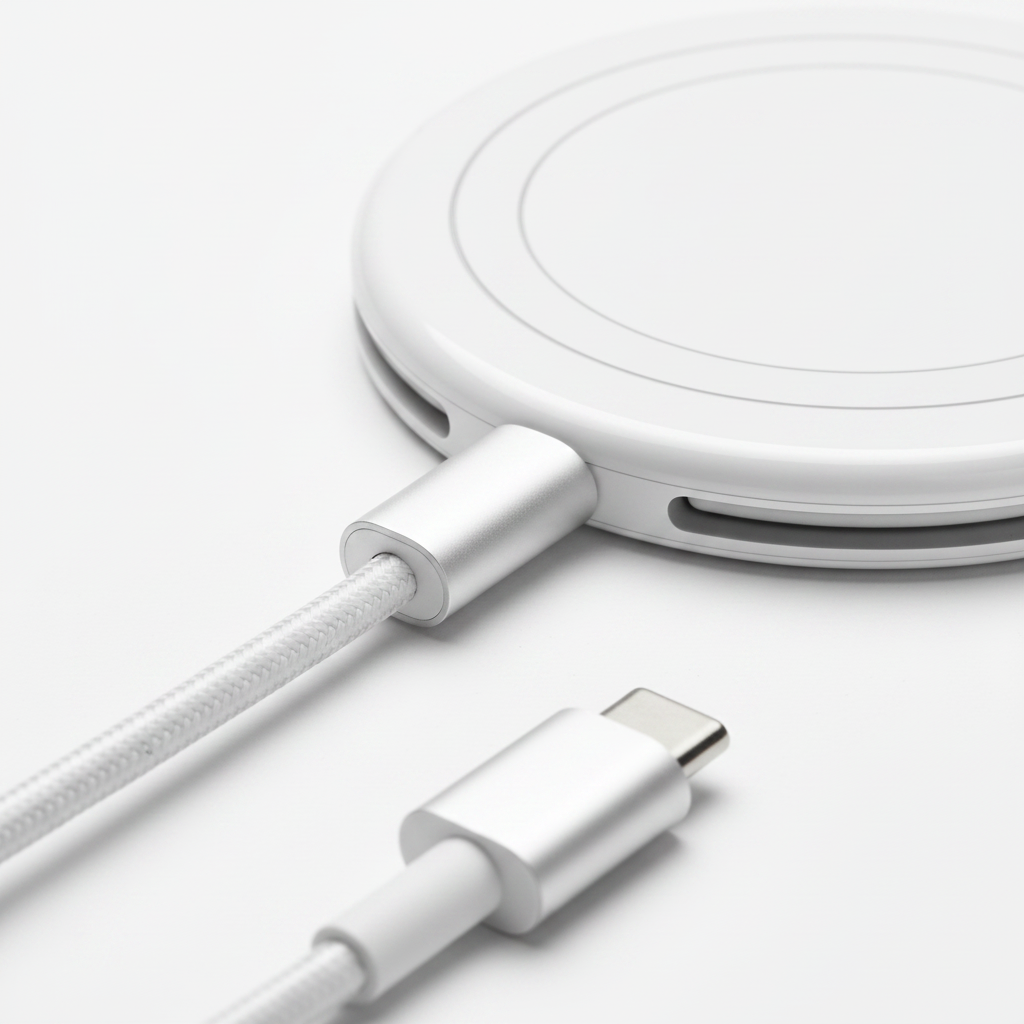 Apple MagSafe Charger 25W – Detailansicht Magnetring und USB-C Connector